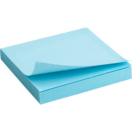 Блок паперу AXENT з клейким шаром 75х75мм 100арк синій