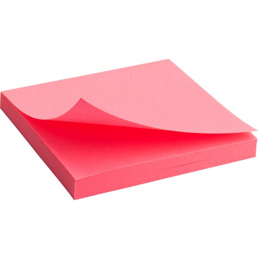 Фото 1. Блок паперу AXENT з клейким шаром 75х75мм 80арк яскраво-рожевий