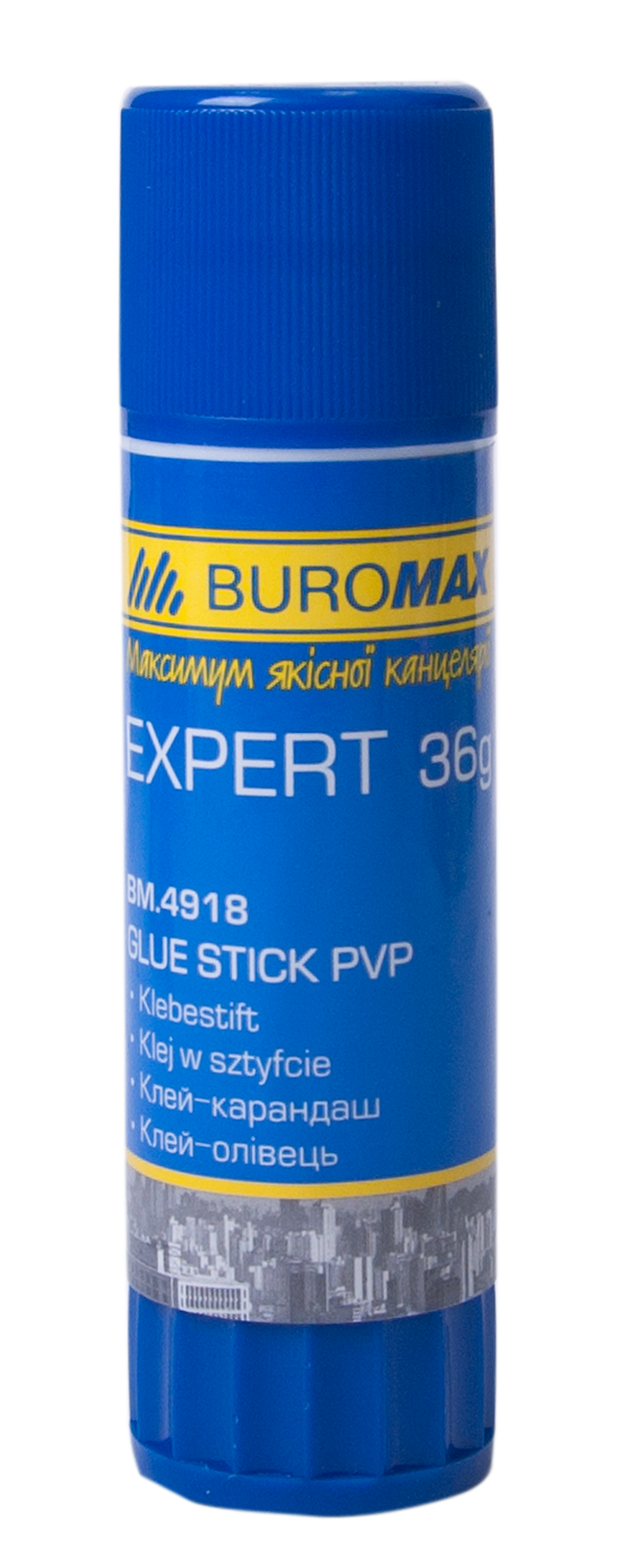 Клей-олівець Buromax. 36г. PVP