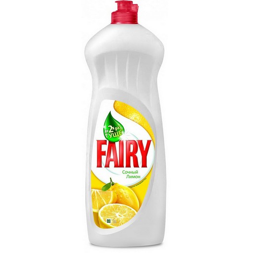 Фото 1. Засіб для миття посуду Fairy 1000мл Соковитий лимон
