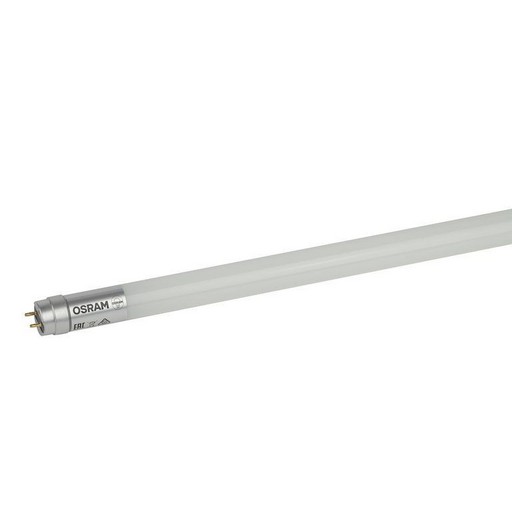 Лампа світлодіод. люм, Osram T8, 600mm, 9W/865, G13, 800Lm, 6500K, AC, двостор. підключ