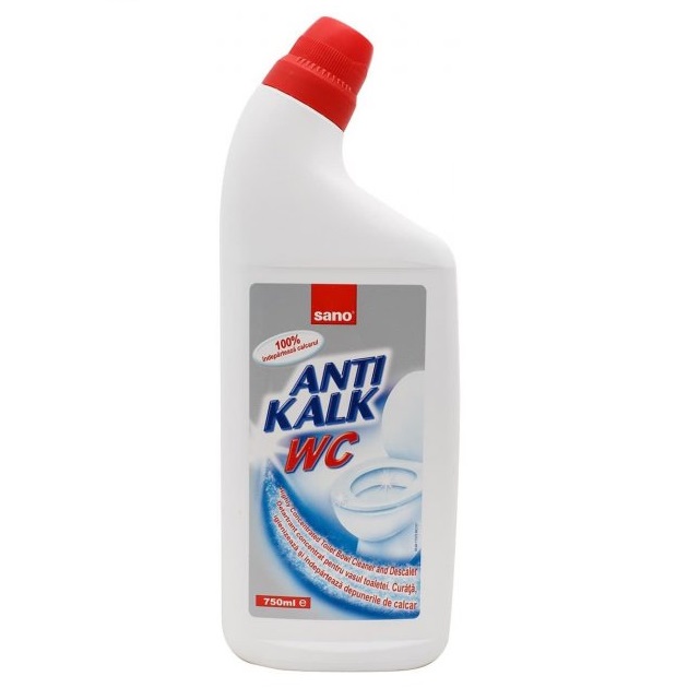 SANO Anti Kalk  для унітазів  WC 750мл (видаляє вапн.наліт, іржу, дезинфікує)