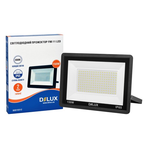 Світлодіод.прожектор_DELUX_FMI 11 LED_150Вт_6500K_IP65 чорн.