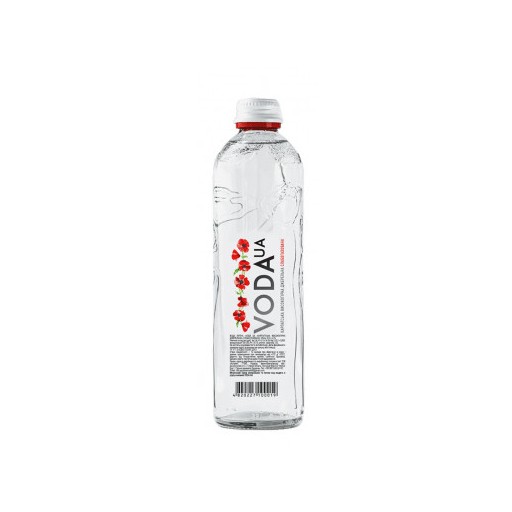 Вода мінеральна негазована VodaUA Карпатська високогірна джерельна Cкляна пляшка. БЛОК 12шт*0,5 л.
