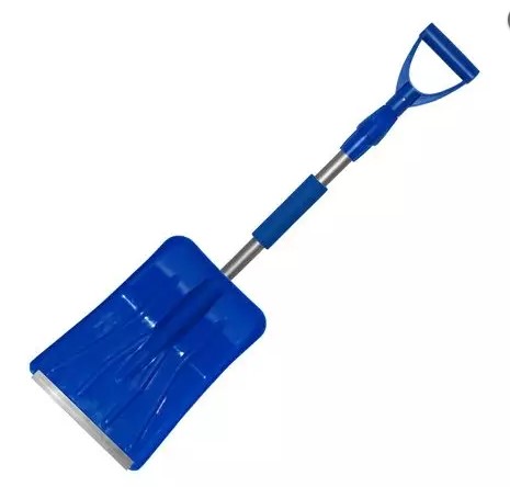 400458 Лопата телескопічна для прибирання снігу автомобільна синього кольору Sapfire 86.5-115 см
