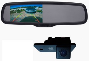 Фото 1. Автомобільне дзеркало з монітором Prime-X 050D + камера заднього огляду