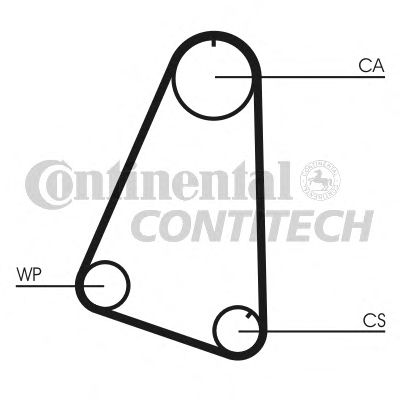 Фото 10. К-кт ГРМ (ремінь+ролики+помпа) CONTITECH CT504WP1