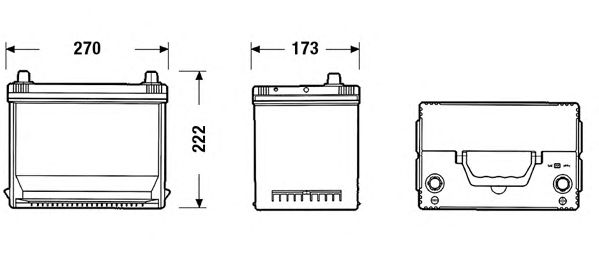 Фото 2. Акумулятор 75Ah-12v Exide PREMIUM (267х172х220).R.EN630