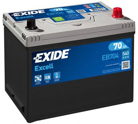 Фото 1. Акумулятор 70Ah-12v Exide EXCELL(266х172х223).R.EN540 КАТ. -10