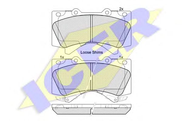 Фото 1. Колодки гальмівні дискові LEXUS LX 08-15. LX570 08-15. TOYOTA LAND CRUISER 200 07-21. LAND CRUISER PRADO 150 09-