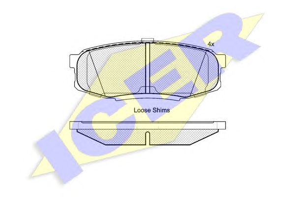 Фото 1. Колодки гальмівні дискові LEXUS LX 08-15. LX570 08-15. TOYOTA LAND CRUISER 200 07-21. LAND CRUISER PRADO 150 09-