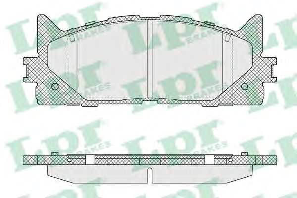 Фото 1. Колодка гальм. диск. TOYOTA CAMRY передн. (вир-во LPR)