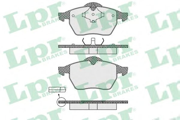 Фото 1. Колодка гальм. диск. AUDI A3. SEAT IBIZA III. SKODA. VW передн. (вир-во LPR)