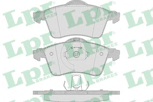 Фото 1. Колодка гальм. диск. VW T4 (70XB. 70XC. 7DB. 7DW) передн. (вир-во LPR)