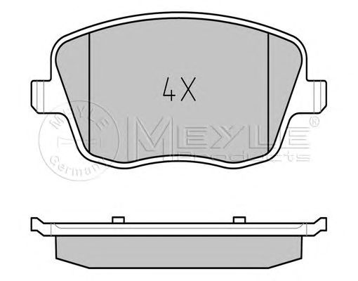 Фото 1. Колодки гальмівні дискові передні комплект SKODA FABIA II (5J5.5J2) 07-10. SEAT IBIZA 02-09. VW POLO (9N_) 05-09