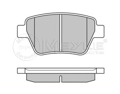 Фото 1. Колодки гальмівні дискові задні комплект SKODA SUPERB II (3T5) 09-15. SEAT LEON II (1P) 05-12. AUDI A3 SPORTBACK (8PA) 04-13