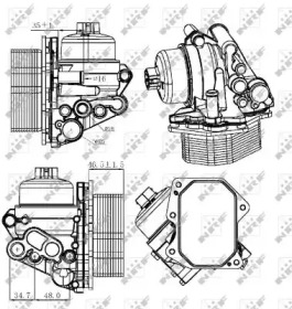 Фото 1. Радіатор масляний CITROEN Jumper 2.2D 04-06 (вир-во NRF)