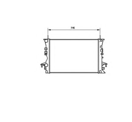 Фото 5. Радіатор охолодження двигуна RENAULT Espace 98- (вир-во NRF)