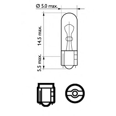 Фото 1. Автолампа 2.3W