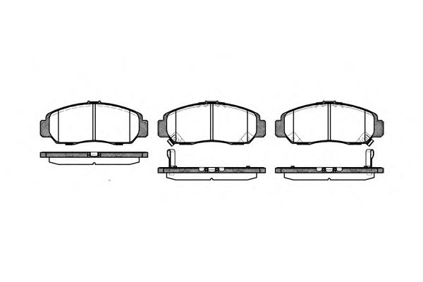 Фото 1. Колодка гальм. диск. HONDA CIVIC. FR-V передн. (вир-во REMSA)