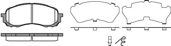 Фото 1. Колодка гальм. диск. SUBARU IMPREZA 1.5 06 - передн. (вир-во REMSA)