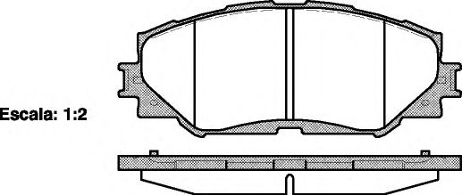 Фото 1. Колодка гальм. диск. TOYOTA AURIS. RAV 4 передн. (вир-во REMSA)