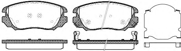 Фото 1. Колодка гальм. диск. OPEL INSIGNIA 1.6-2.8 08-. SAAB 9-5 2.0TTID 10 - передн. (вир-во REMSA)