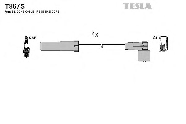 Фото 1. Дріт високої напруги Tesla T867S