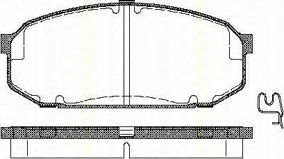 Фото 1. тормозные колодки передние mazda 323 2.0 v6 94-98