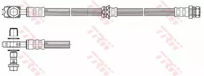 Фото 2. Шланг гальмівний TRW PHD560