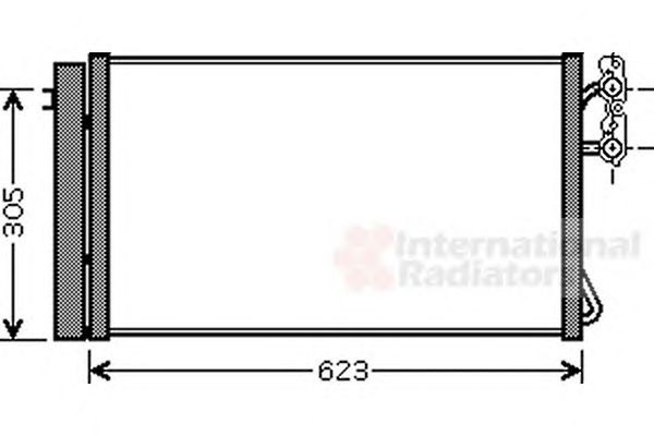 Фото 1. Радіатор кондиціонера BMW1(E87-8)-3(E90-1) DIES (вир-во Van Wezel)