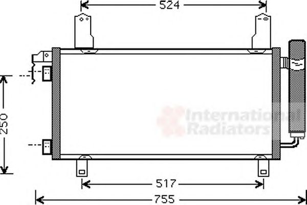 Фото 1. Конденсор кондиціонера MAZDA 6 ALL 02-08 (Van Wezel)