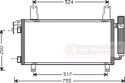 Фото 2. Конденсор кондиціонера MAZDA 6 ALL 02-08 (Van Wezel)