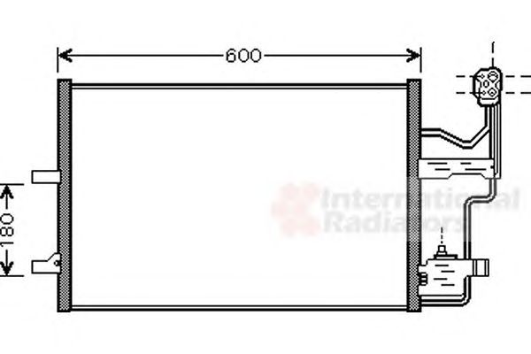 Фото 1. Конденсор кондиціонера MAZDA 3-5 ALL 03- (Van Wezel)