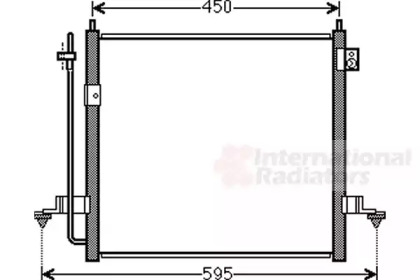 Фото 2. Конденсор кондиціонера MITSUBISHI L200 0615 (Van Wezel)