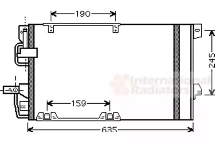 Фото 2. Конденсор кондиціонера ASTRA G-ZAFIRA MT-AT 02- (Van Wezel)