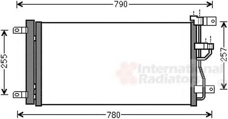 Фото 1. Радіатор кондиціонера OPEL ANTARA-CHEV CAPT 2.2 CDTi (вир-во Van Wezel)