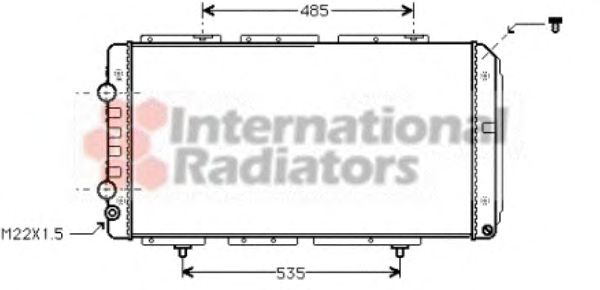 Радіатор охолодження JUMPER-DUCATO2-BOXER M-J (Van Wezel)