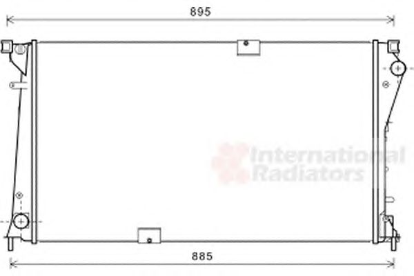 Фото 1. Радіатор охолодження Trafic VI 2.5 DCi 08-06-(вир-во Van Wezel)