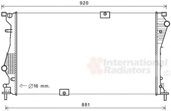 Фото 2. Радіатор охолодження OPEL VIVARO A (01-)-RENAULT TRAFIC II (01-) 2.0 dCi (вир-во Van Wezel)