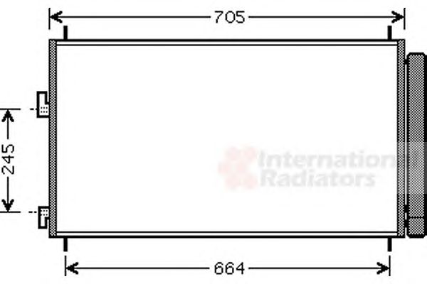 Фото 1. Конденсор кондиціонера RAV4 ALL 06- (Van Wezel)