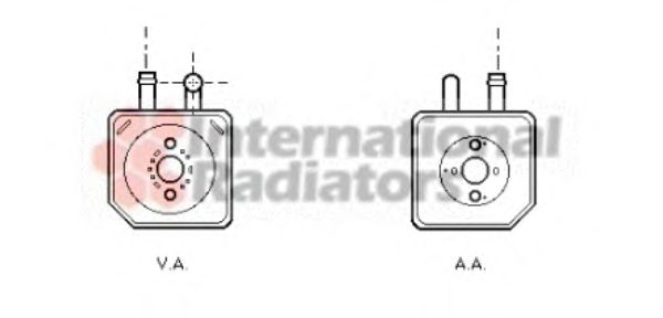 Фото 1. Радіатор масляний AUDI. VW (вир-во Van Wezel)