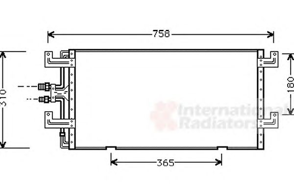 Фото 1. Конденсор кондиціонера COND TRANSPORTER T4 90-00 (Van Wezel)