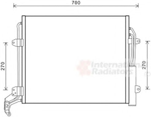 Фото 1. Радіатор кондиціонера VW Sharan 2.0D 10- (вир-во Van Wezel)