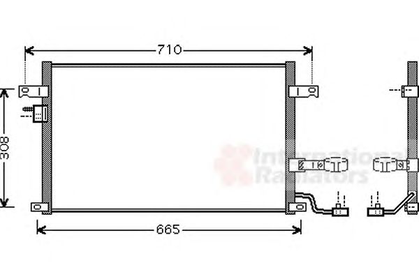 Фото 1. Радіатор кондиціонеру COND LACETTI-NUBIRA 03- 1.6-1.8 (Van Wezel)