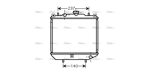 Фото 1. Радіатор охолодження двигуна AVA AM2001