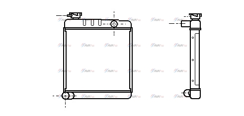 Фото 1. Радіатор охолодження двигуна AVA AU2001