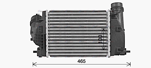 Фото 2. Радіатор охолодження повітря (Інтеркулер) AVA DN4469