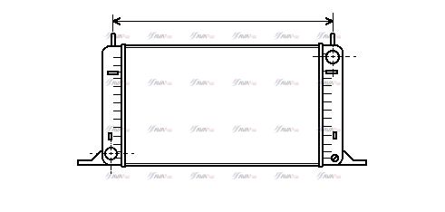 Фото 1. Радіатор охолодження двигуна AVA FD2096