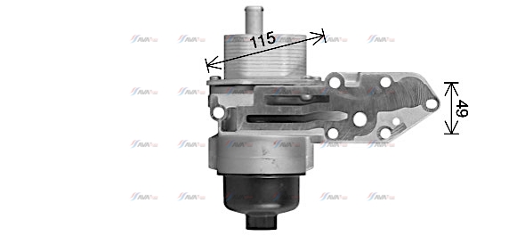 Фото 2. Масляний охолоджувач (теплообмінник) AVA FD3669H